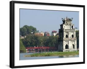 Perfume Pagoda, the Hup Bridge, Hoan Kiem Lake, Hanoi, Northern Vietnam, Southeast Asia-Christian Kober-Framed Photographic Print