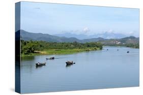 Perfume River, Hue, Vietnam, Indochina, Southeast Asia, Asia-Bruno Morandi-Stretched Canvas