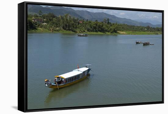 Perfume River, Hue, Vietnam, Indochina, Southeast Asia, Asia-Bruno Morandi-Framed Stretched Canvas