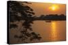 Perfume River (Huong River) at Sunset, Hue, Thua Thien-Hue, Vietnam, Indochina-Ian Trower-Stretched Canvas