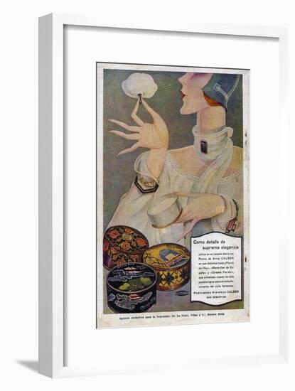 Perfumeria, Magazine Advertisement, Spain, 1929-null-Framed Giclee Print