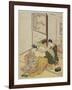 Perfuming a Robe as a Mitate of the Fpur Elegant Pastimes, Autumn 1767-Suzuki Harunobu-Framed Giclee Print