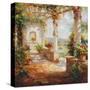 Pergola Flowers-Fabio-Stretched Canvas