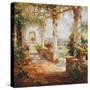 Pergola Flowers-Fabio-Stretched Canvas