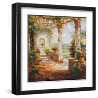 Pergola Flowers-Fabio-Framed Art Print