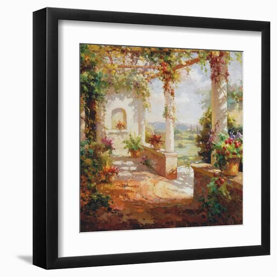 Pergola Flowers-Fabio-Framed Art Print