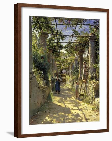 Pergola Harvest-Peder Monsted-Framed Giclee Print