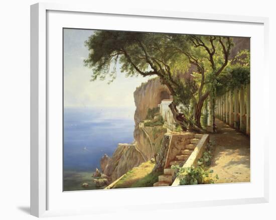 Pergola In Amalfi-Carl Frederic Aagaard-Framed Giclee Print