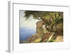 Pergola in Amalfi-Carl Frederic Aagaard-Framed Art Print