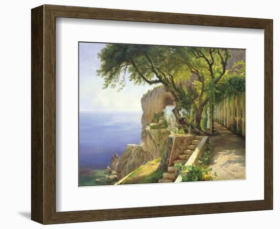 Pergola in Amalfi-Carl Frederic Aagaard-Framed Art Print