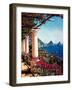 Pergola in Capri-Elizabeth Wright-Framed Art Print