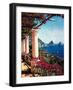 Pergola in Capri-Elizabeth Wright-Framed Art Print