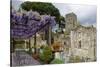 Pergola with Blooming Wisteria, Ravello, Italy-George Oze-Stretched Canvas