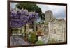 Pergola with Blooming Wisteria, Ravello, Italy-George Oze-Framed Photographic Print