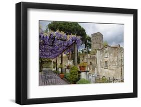 Pergola with Blooming Wisteria, Ravello, Italy-George Oze-Framed Photographic Print