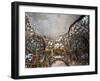 Pergola with Cherubs-Fedele Fischetti-Framed Giclee Print