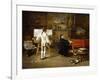 Pergolese in the Studio of Joseph Vernet, 1880-Lucien Alphonse Gros-Framed Giclee Print