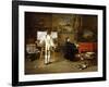 Pergolese in the Studio of Joseph Vernet, 1880-Lucien Alphonse Gros-Framed Giclee Print