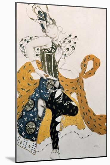 Peri (Natasha Trouhanov), Costume Design for La Peri, 1911-Leon Bakst-Mounted Giclee Print