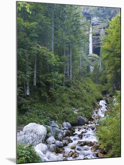 Peri?nik Falls, Vratatal, Triglav national park, Slovenia-Michael Jaeschke-Mounted Photographic Print
