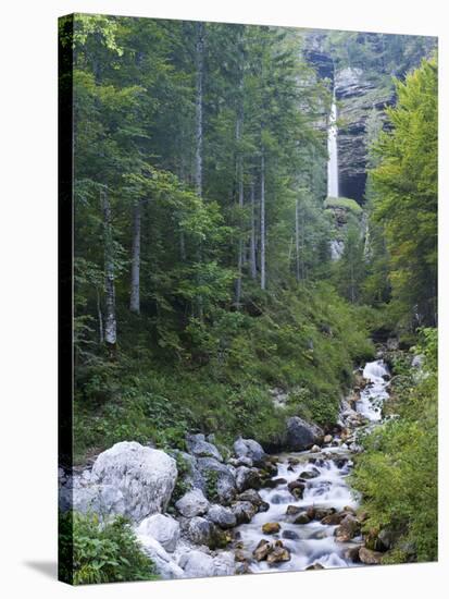 Peri?nik Falls, Vratatal, Triglav national park, Slovenia-Michael Jaeschke-Stretched Canvas