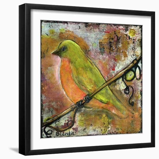 Peridot Bird-Blenda Tyvoll-Framed Giclee Print