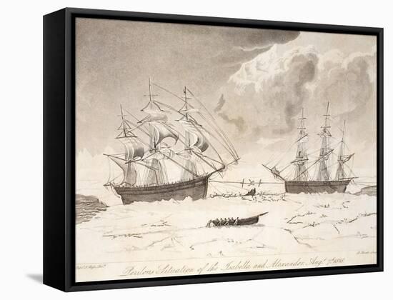 Perilous Situation of the Isabella and Alexander-John Ross-Framed Stretched Canvas