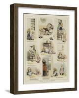 Perils of the Illiterate-Adrien Emmanuel Marie-Framed Giclee Print