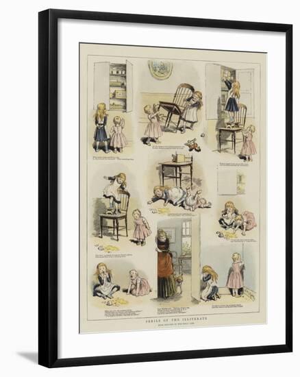 Perils of the Illiterate-Adrien Emmanuel Marie-Framed Giclee Print