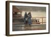 Perils of the Sea, 1881 (W/C over Graphite on Paper)-Winslow Homer-Framed Giclee Print