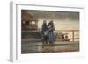 Perils of the Sea, 1881 (W/C over Graphite on Paper)-Winslow Homer-Framed Giclee Print