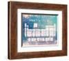Periodic Table Blue Grunge Background-Color Me Happy-Framed Art Print