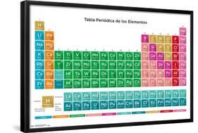 Periodic Table Of Elements - Spanish-Trends International-Framed Poster