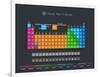 Periodic Table of Elements with Color Delimitation-Maximilian Laschon-Framed Art Print