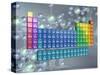 Periodic table of the elements and molecules-null-Stretched Canvas