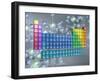 Periodic table of the elements and molecules-null-Framed Photographic Print