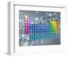 Periodic table of the elements and molecules-null-Framed Photographic Print