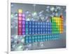 Periodic table of the elements and molecules-null-Framed Photographic Print