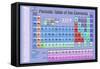 Periodic Table of the Elements Blue Scientific Chart-null-Framed Stretched Canvas