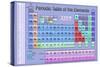 Periodic Table of the Elements Blue Scientific Chart-null-Stretched Canvas