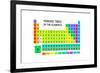 Periodic Table of the Elements - Chemistry-Alejo Miranda-Framed Art Print