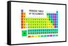 Periodic Table of the Elements - Chemistry-Alejo Miranda-Framed Stretched Canvas