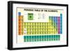 Periodic Table of the Elements - Chemistry-Alejo Miranda-Framed Art Print