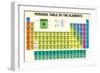 Periodic Table of the Elements - Chemistry-Alejo Miranda-Framed Art Print