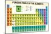 Periodic Table of the Elements - Chemistry-Alejo Miranda-Mounted Art Print