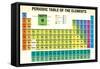 Periodic Table of the Elements - Chemistry-Alejo Miranda-Framed Stretched Canvas