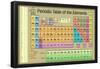 Periodic Table of the Elements Gold Scientific Chart-null-Framed Poster