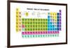 Periodic Table of the Elements with Atomic Number, Symbol and Weight-charobnica-Framed Art Print