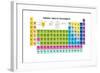 Periodic Table of the Elements with Atomic Number, Symbol and Weight-charobnica-Framed Art Print