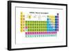 Periodic Table of the Elements with Atomic Number, Symbol and Weight-charobnica-Framed Art Print